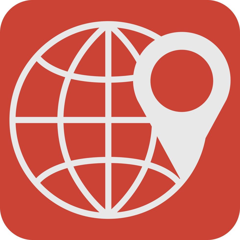 Globe tracker, illustration, vector, on a white background. 13577608