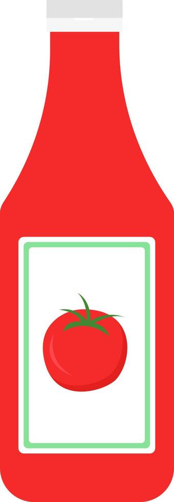 salsa de tomate de dibujos animados vector