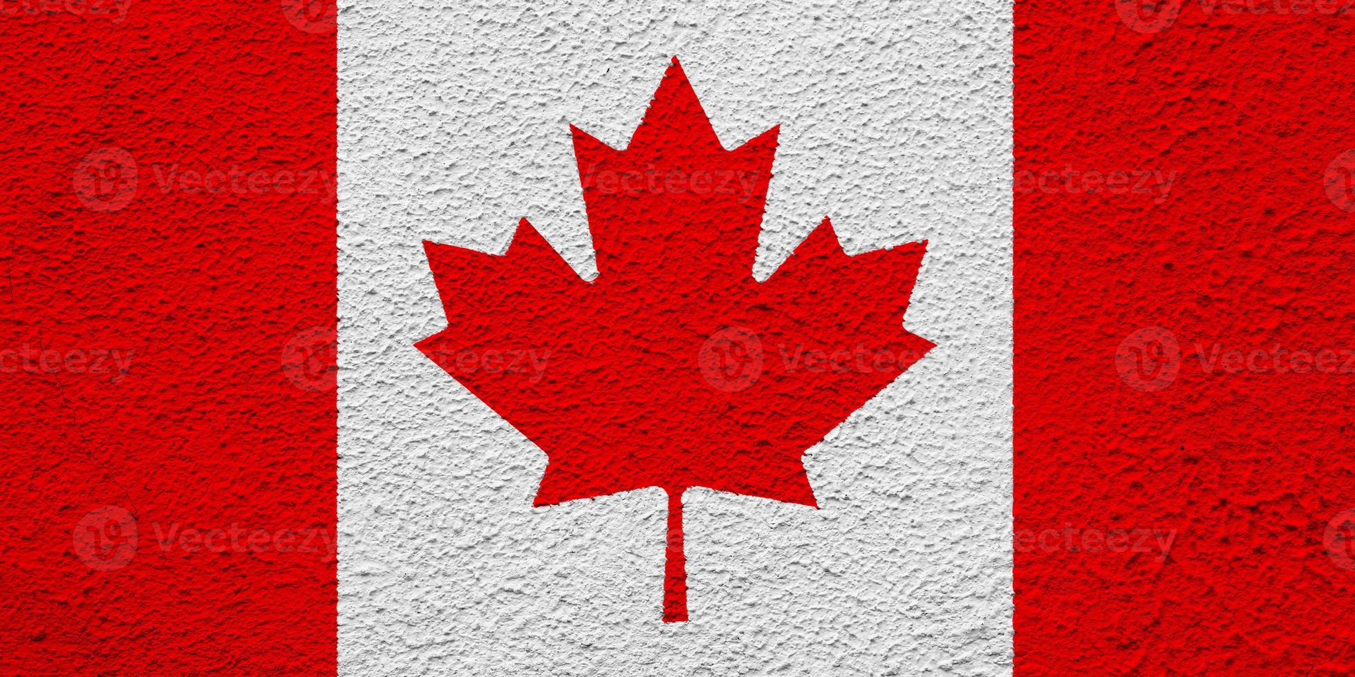 Canada flag on the texture. Concept collage. photo