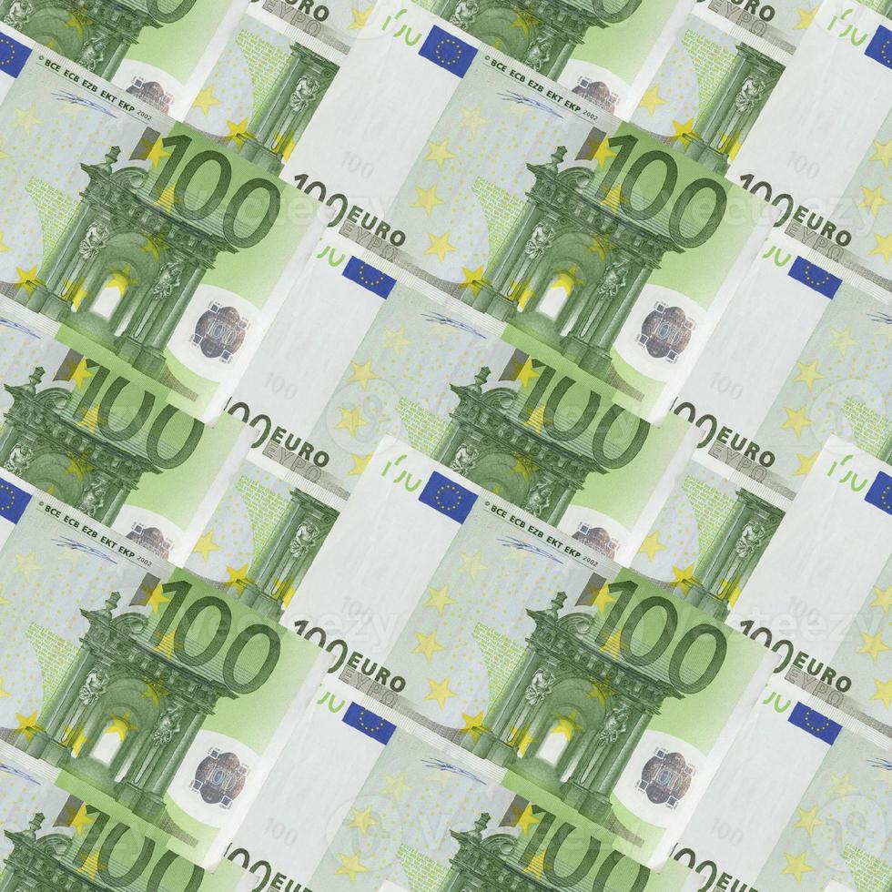 Euro background  seamless pattern. 3D illustration photo