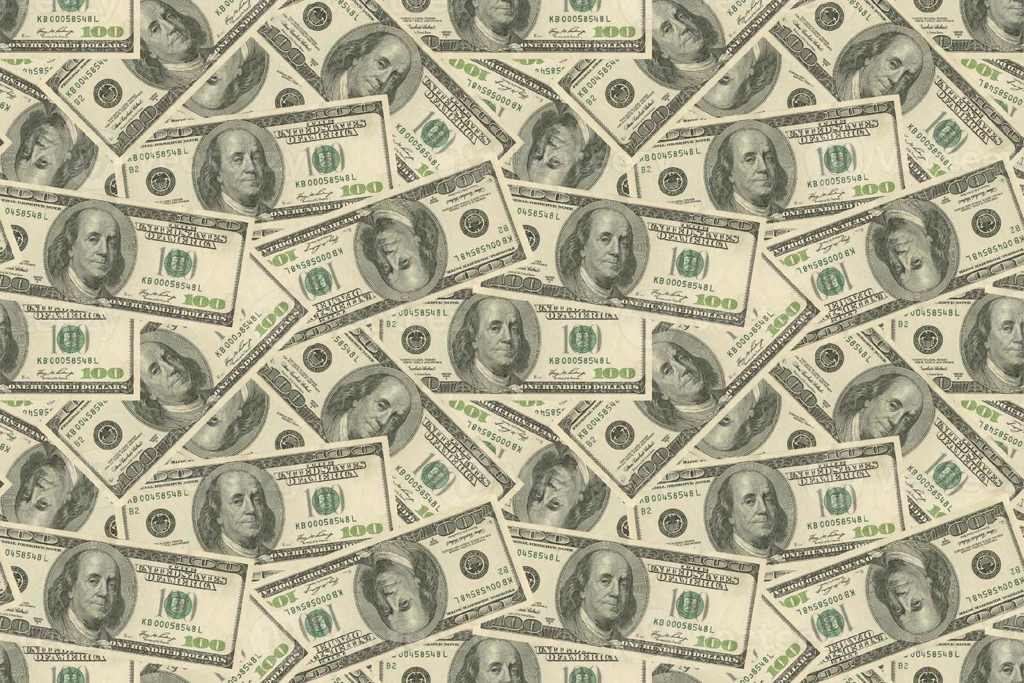 USA dollars background  seamless pattern. 3D illustration photo