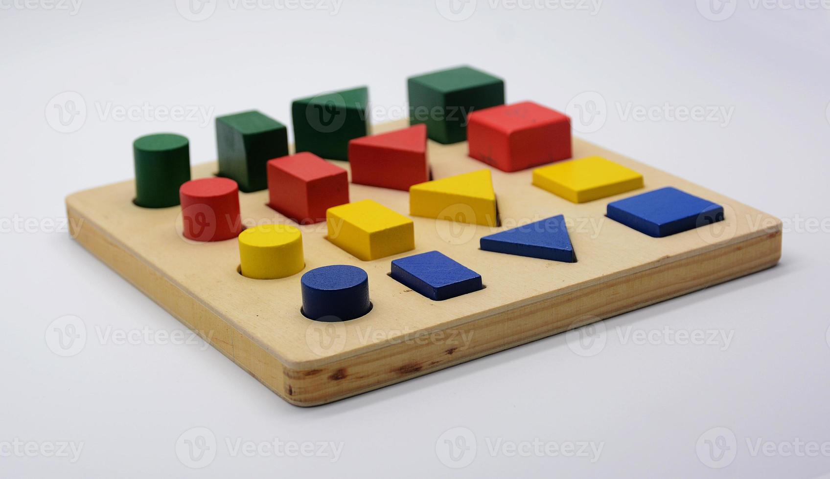 Childrens wooden puzzle photo