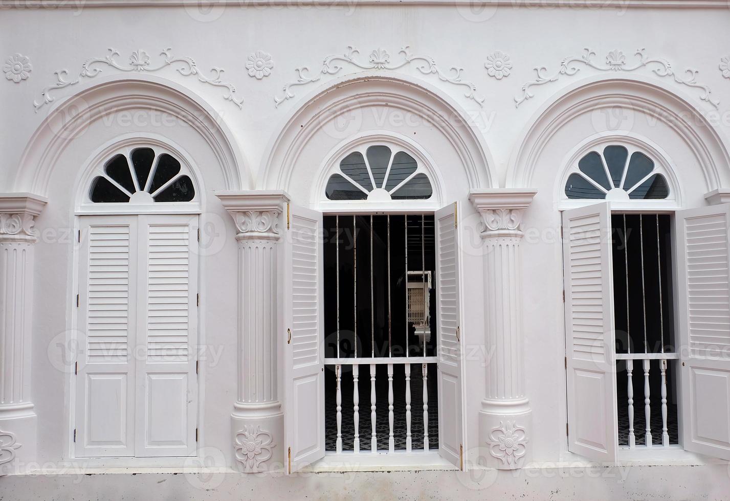 White building facade photo