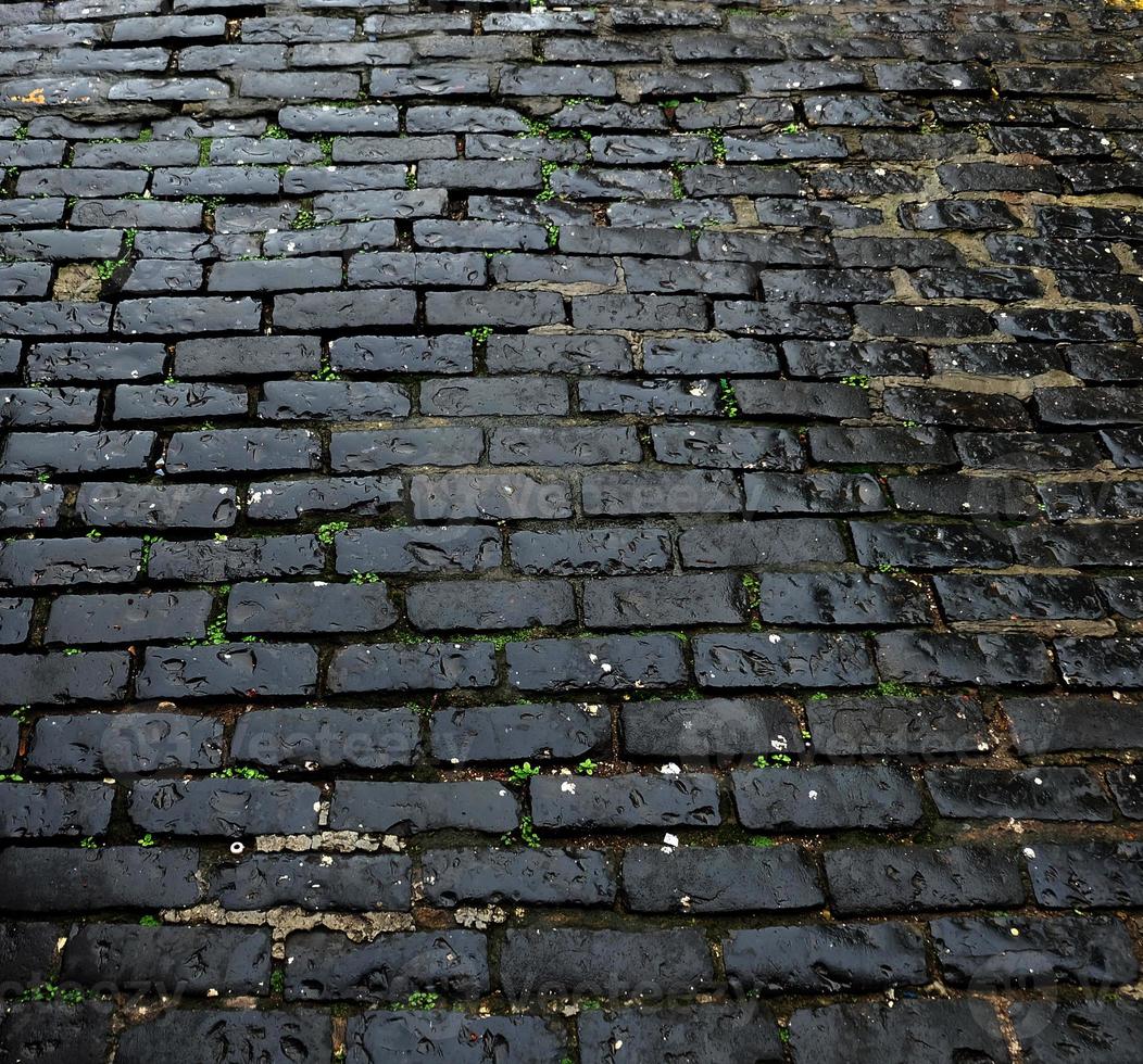 Old brick road photo