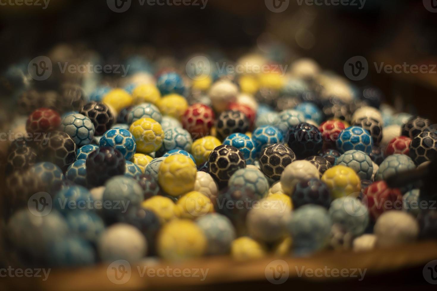Sweets in box Delicious food. Sale of treats. photo