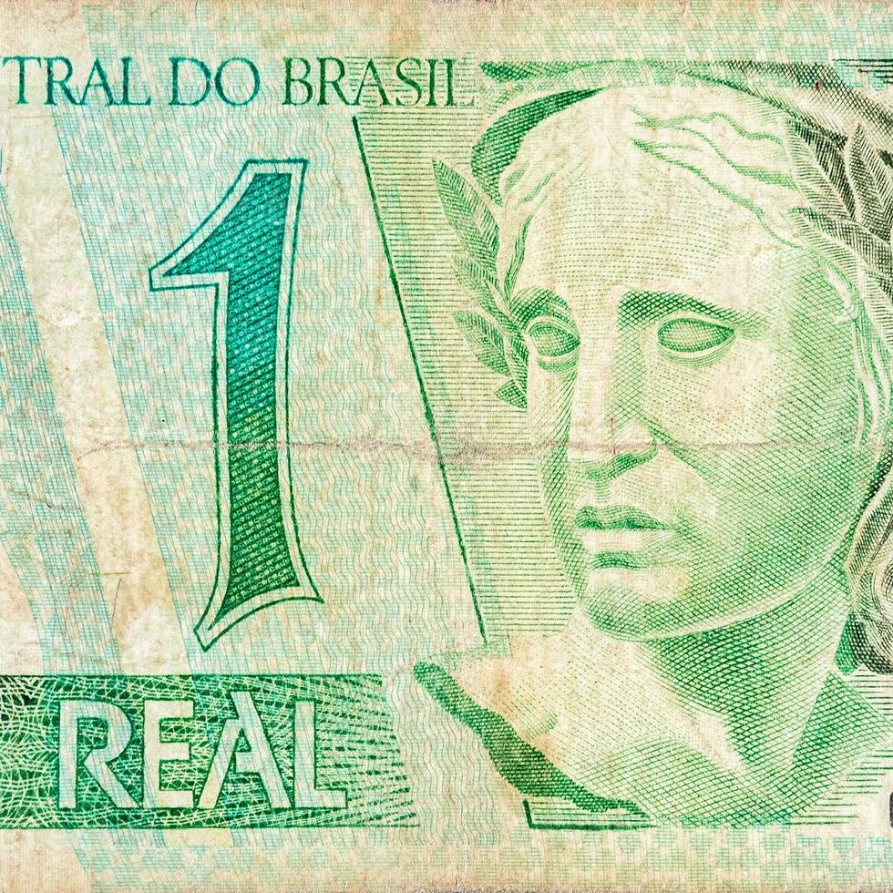 efigie de las repúblicas retrato representado como busto en una antigua nota real dinero brasileño foto