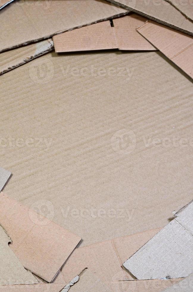 Background of paper textures piled ready to recycle. A pack of old office cardboard for recycling of waste paper. Pile of wastepaper photo