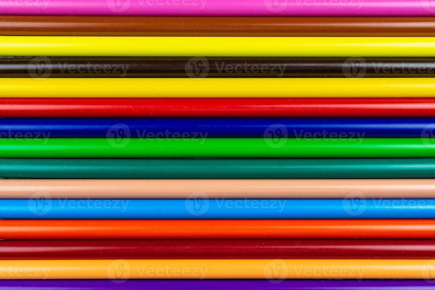 pencils on grey background photo