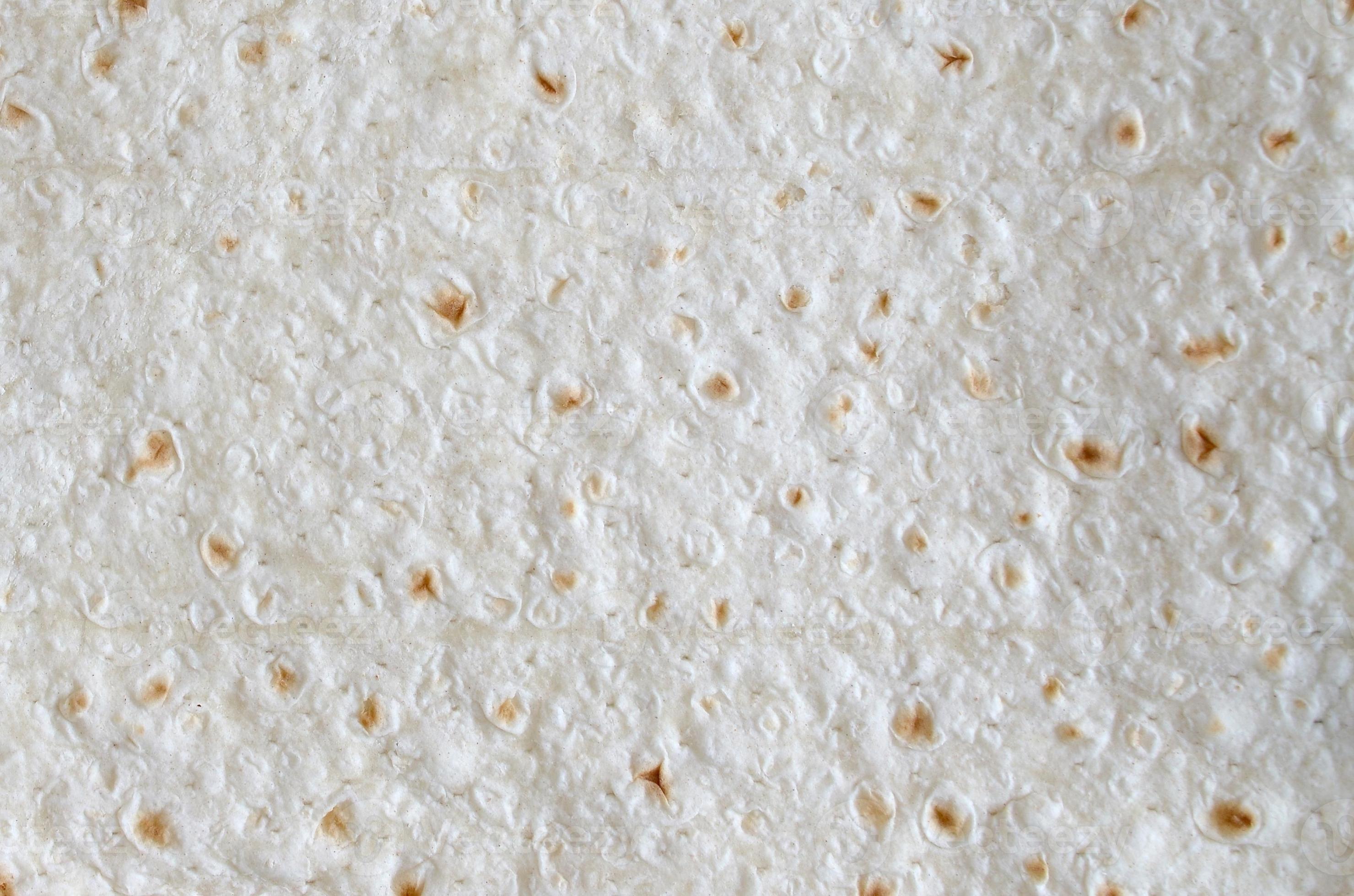Homemade flat pita bread Turkish lavash background texture top view