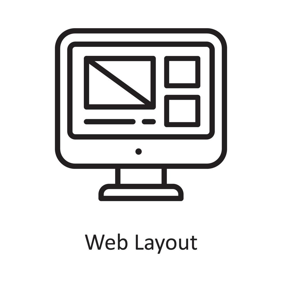 ilustración de diseño de icono de esquema de vector de diseño web. símbolo de computación en la nube en el archivo eps 10 de fondo blanco