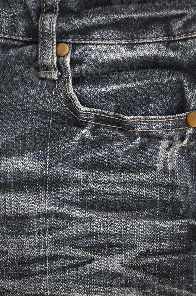 The texture of denim pocket photo