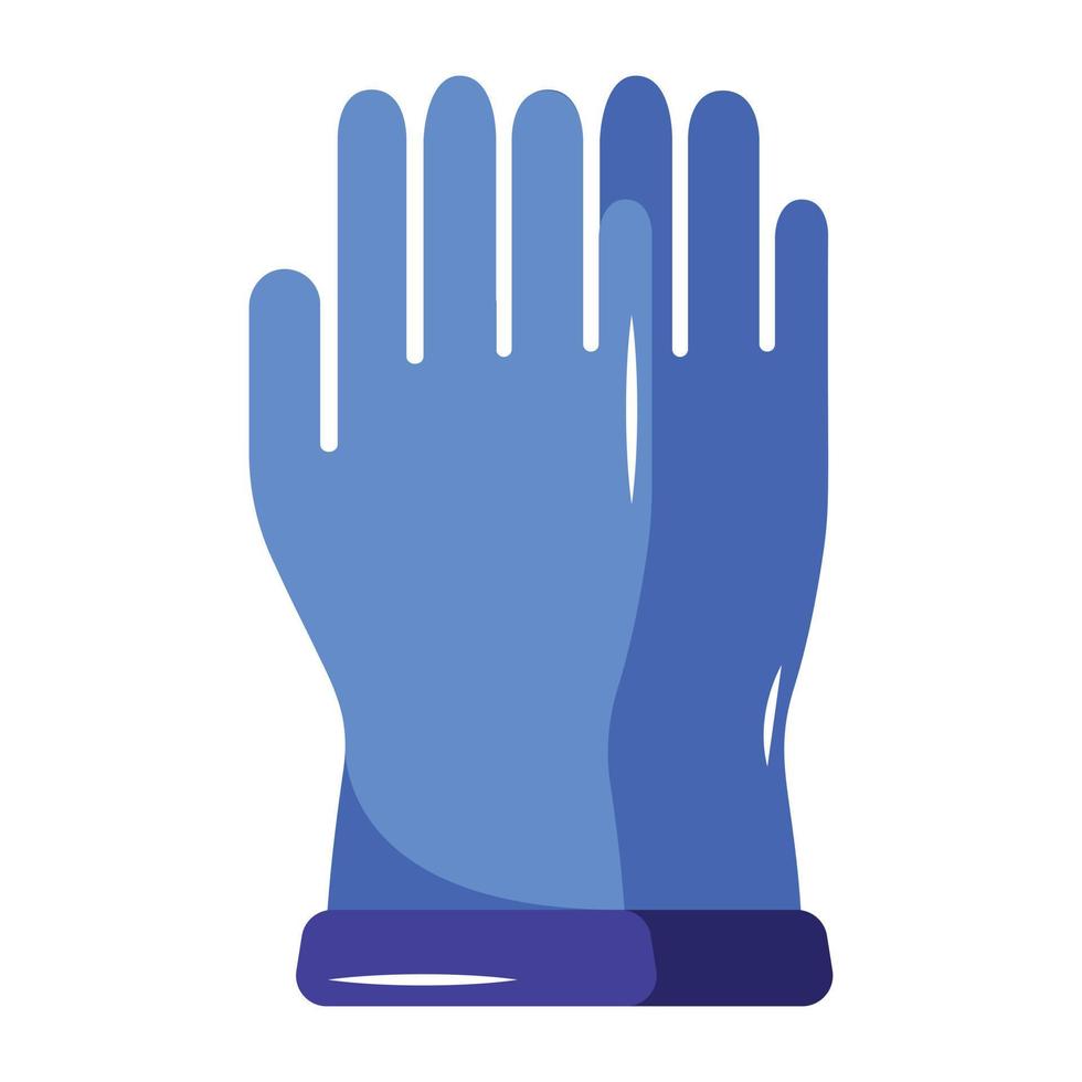 Check out flat icon of construction gloves vector