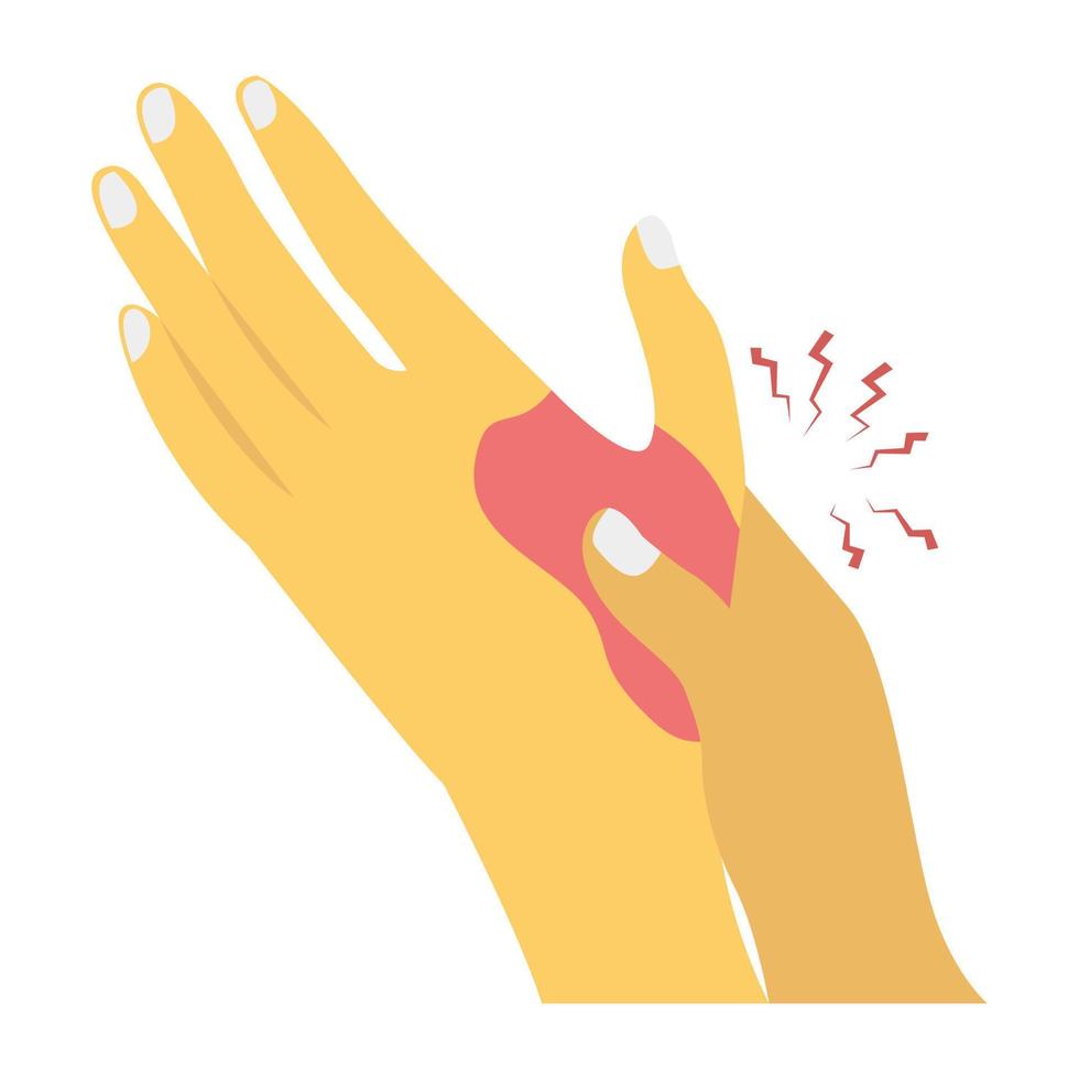 Thumb Joint Fractured vector