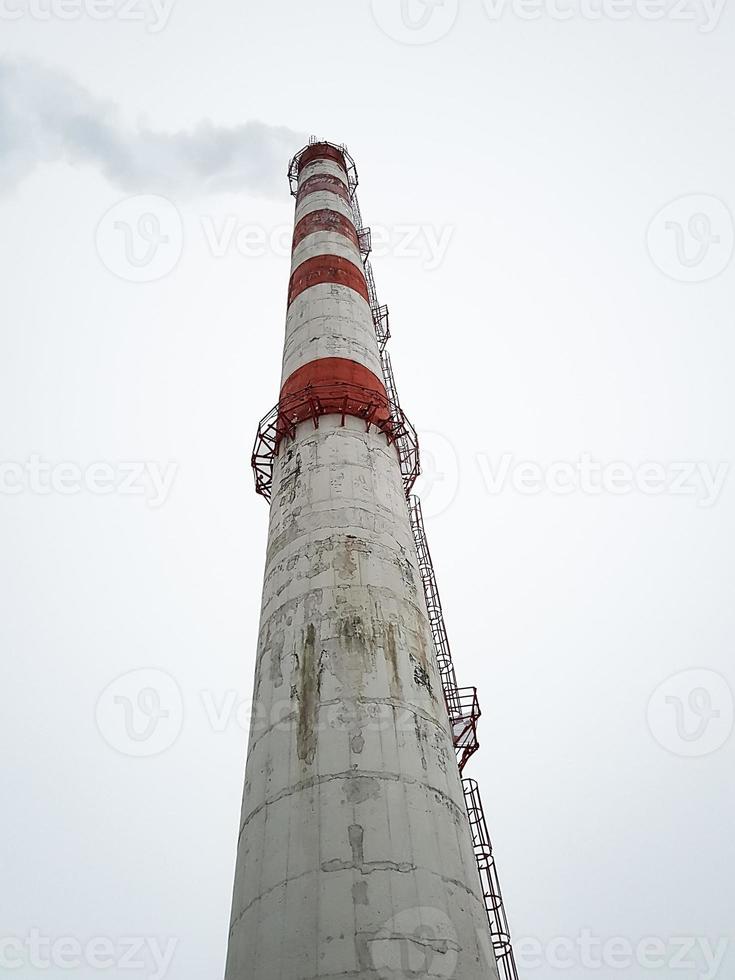 smoke from industrial pipe photo