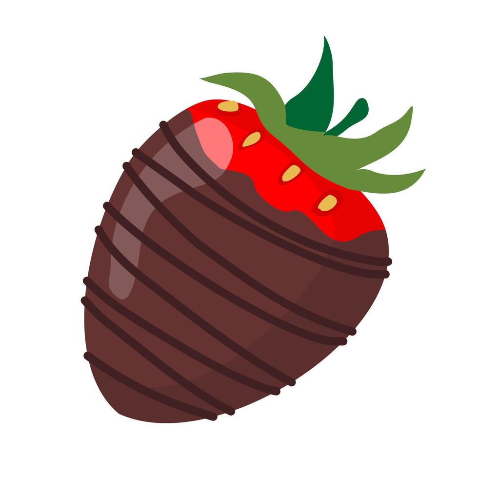 STRAWBERRY CHOCOLATE Vector