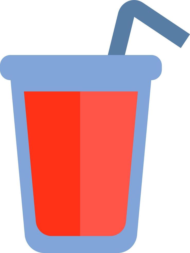 Red juice, illustration, vector, on a white background. vector