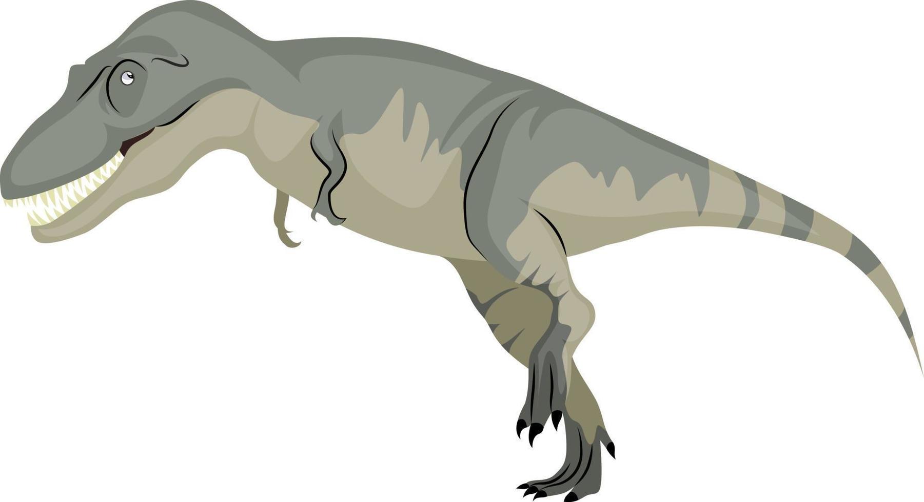 Daspletosaurus, illustration, vector on white background.