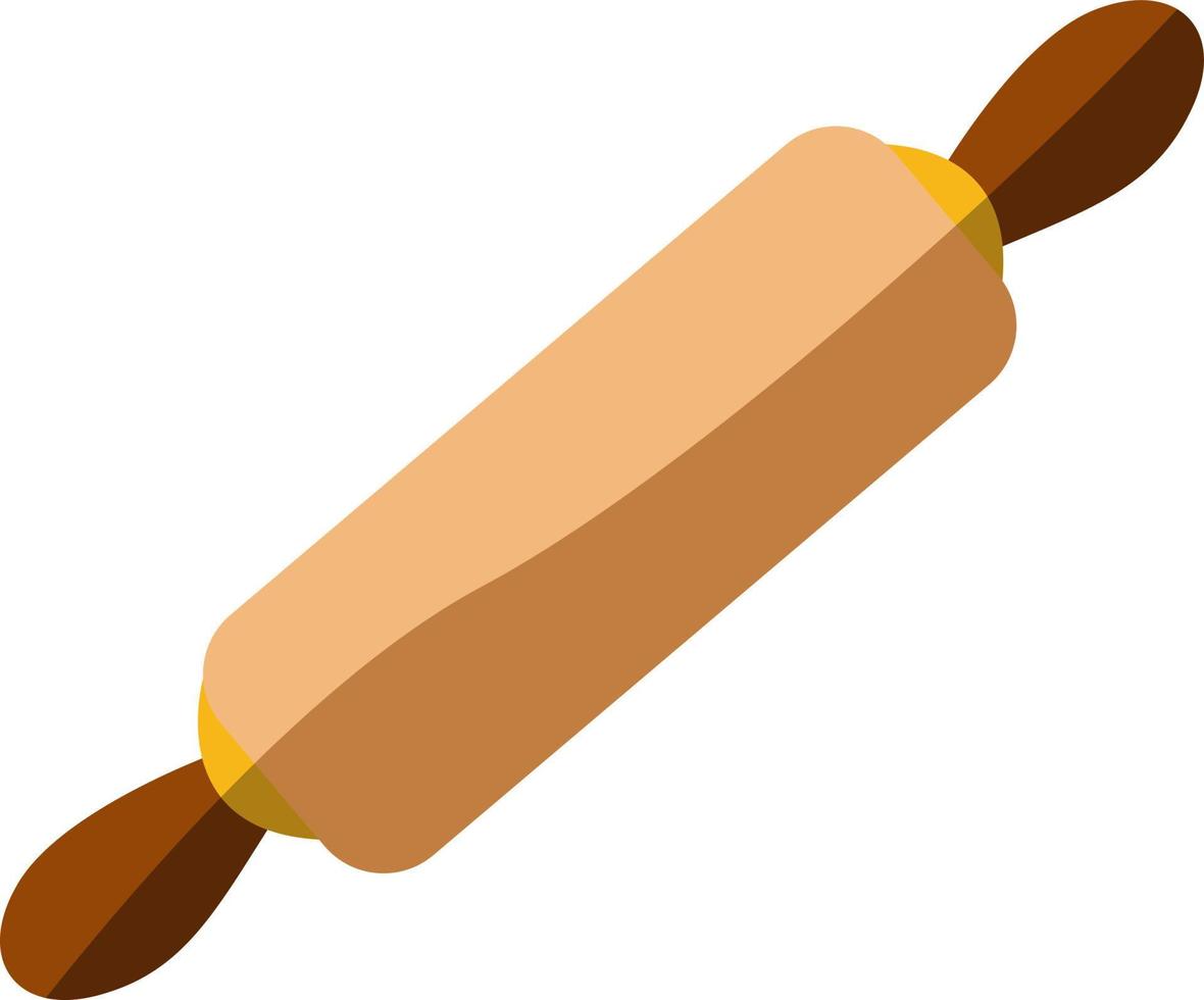Roller pin, illustration, vector on white background.