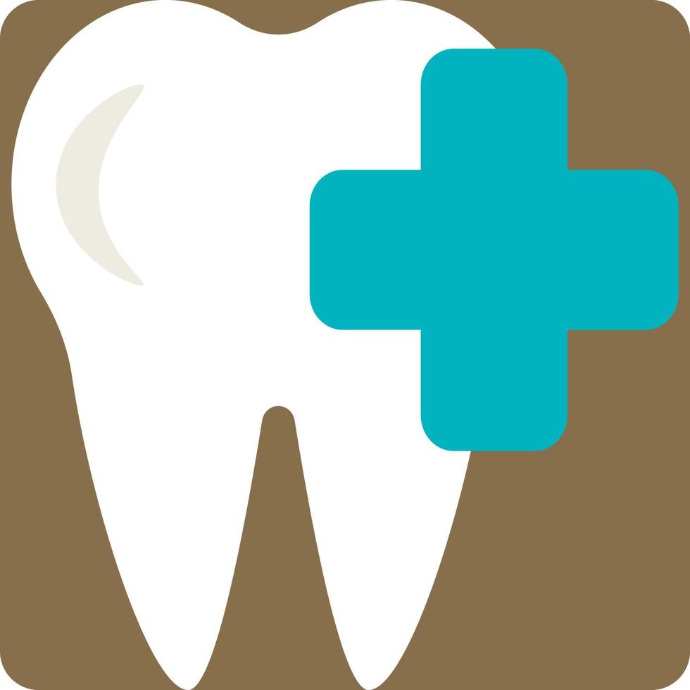 Dental treatment, illustration, vector on a white background.