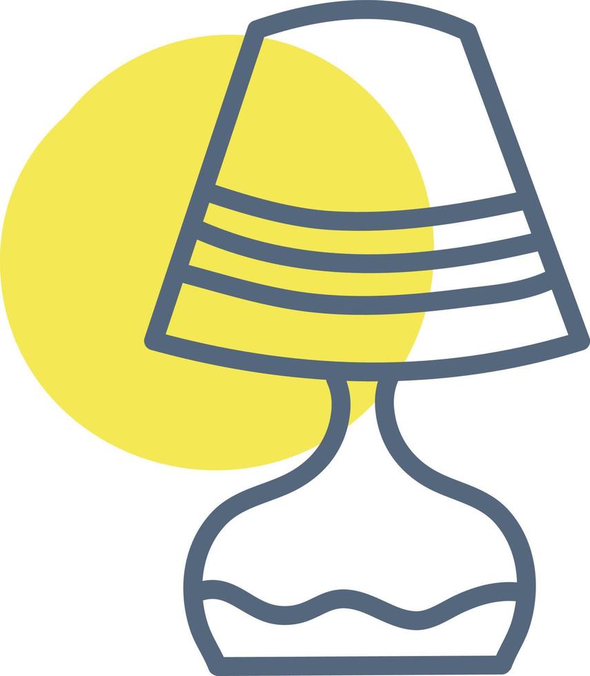Small room lamp, illustration, vector on a white background.