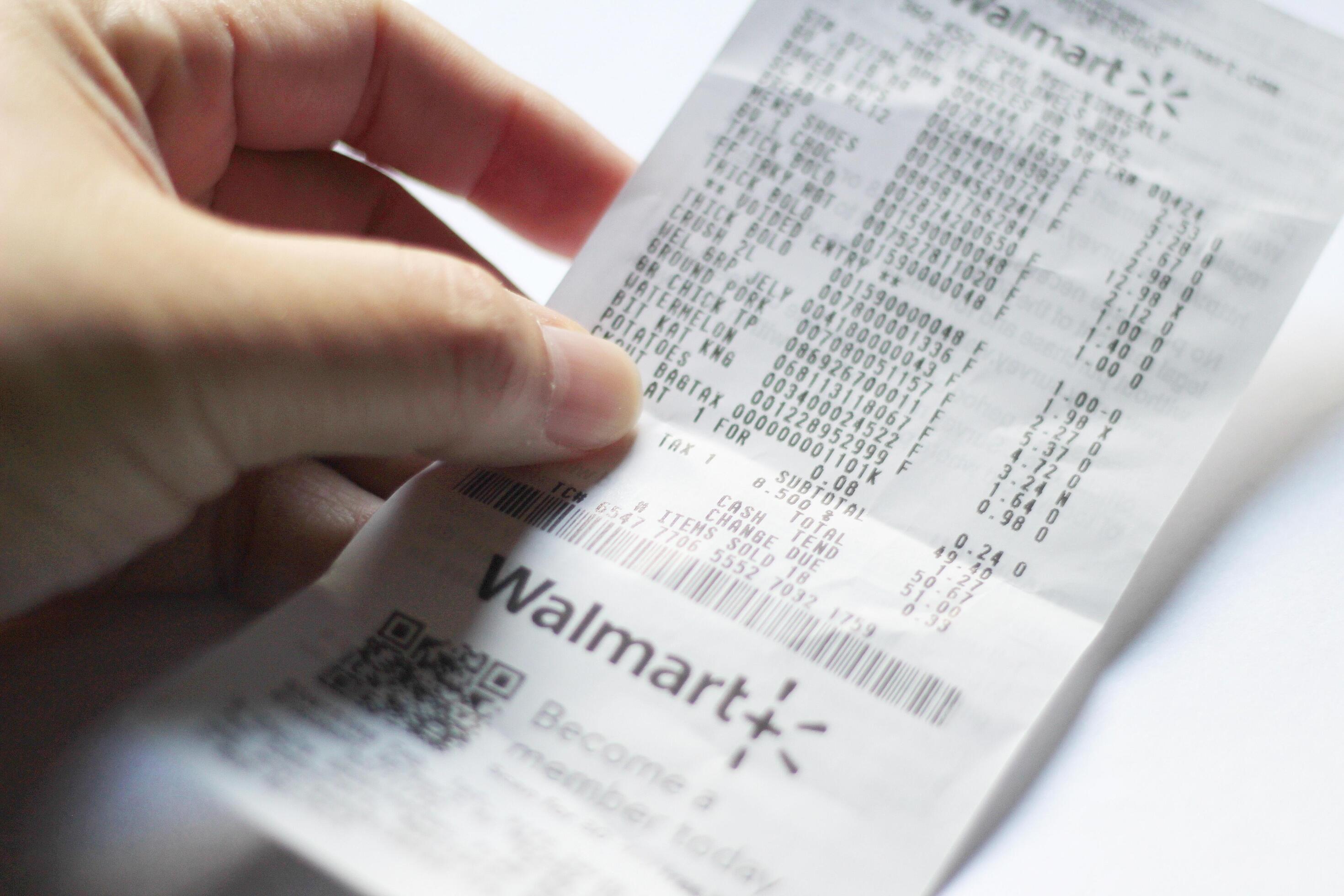 2025 Walmart Receipt Ivette Oralla