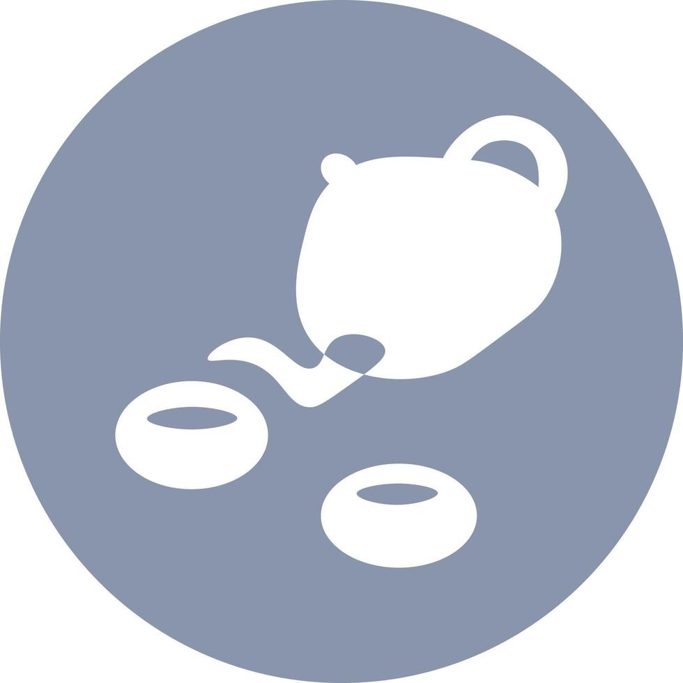 Calming tea, icon illustration, vector on white background