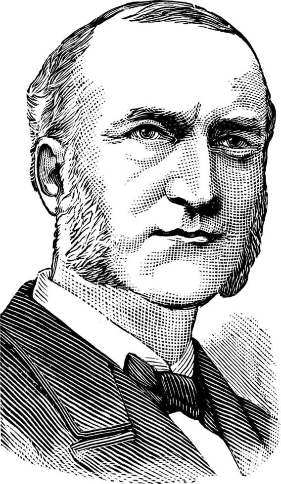 Chauncey M. Depew, vintage illustration vector