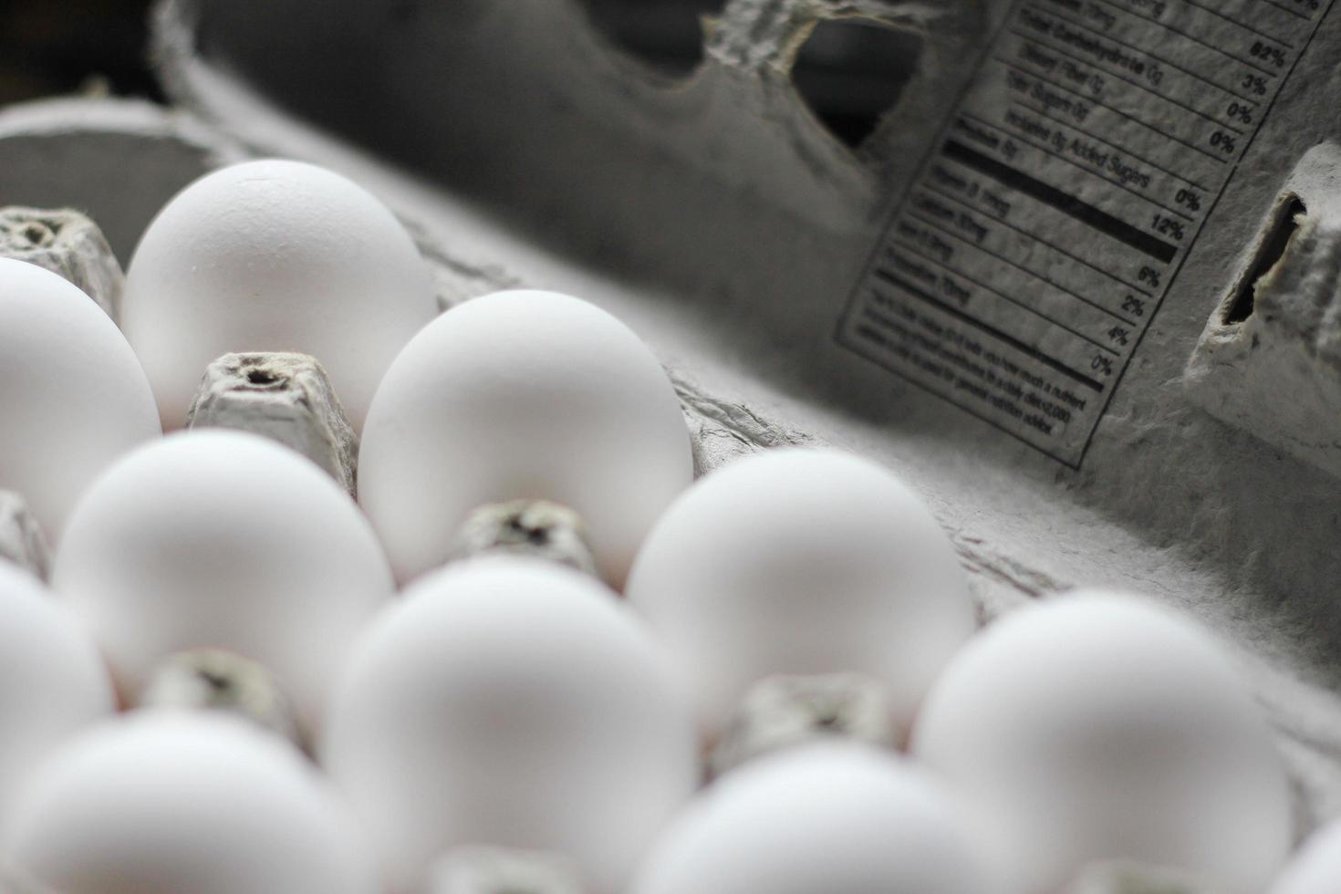 Egg whites in the ovary box are protein foods. 13589029 Stock Photo at
