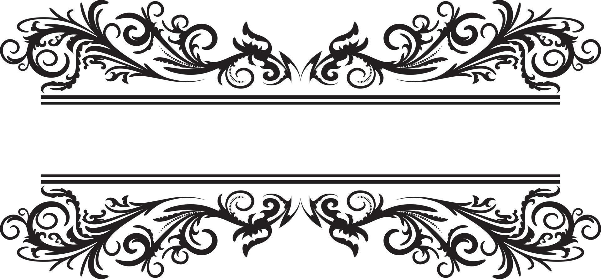 Floral frame isolated on white vector