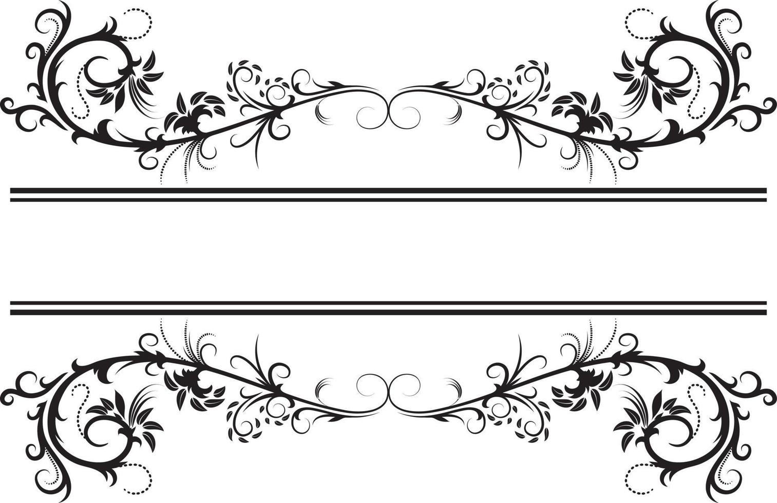 Floral frame isolated on white vector