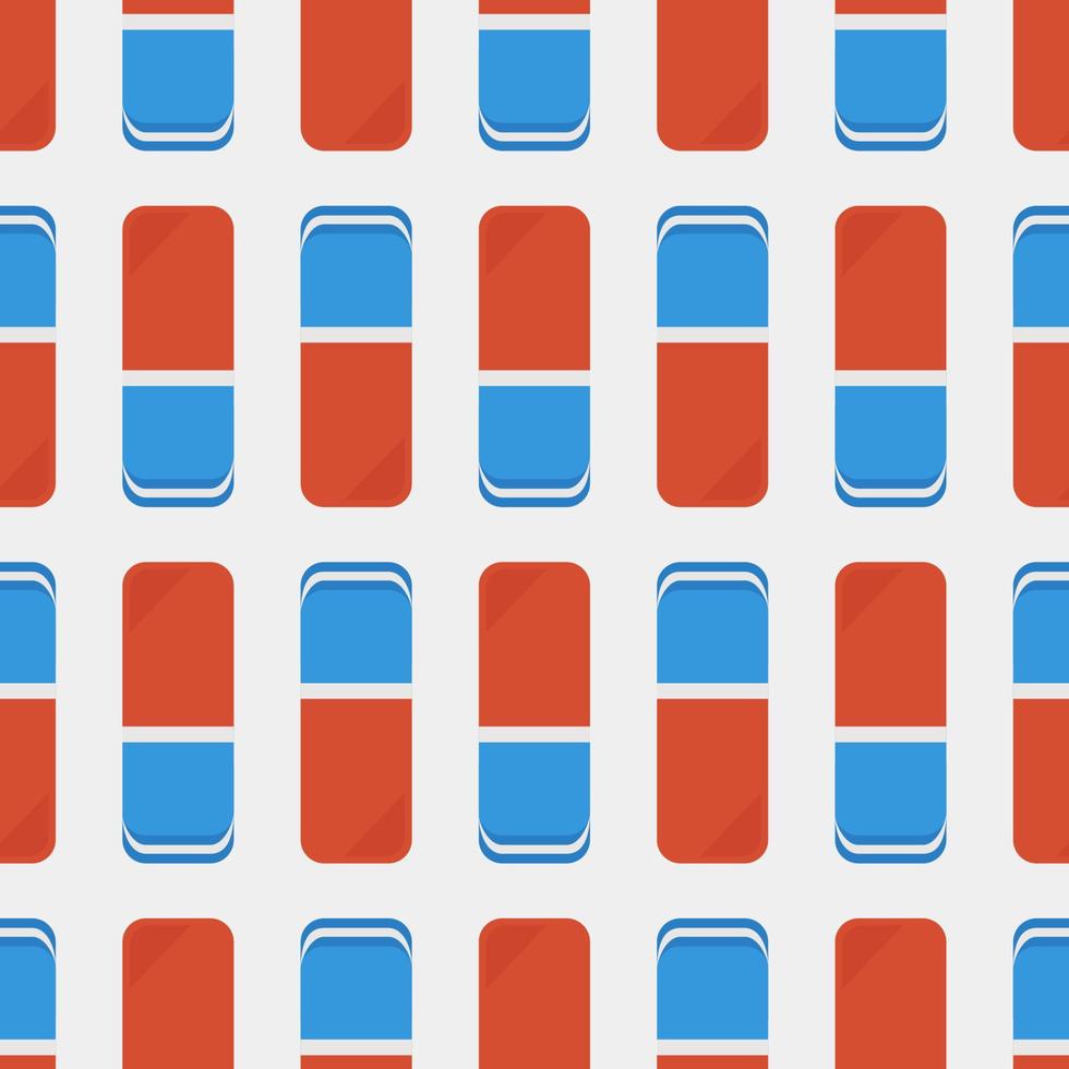 Eraser pattern, illustration, vector on white background.