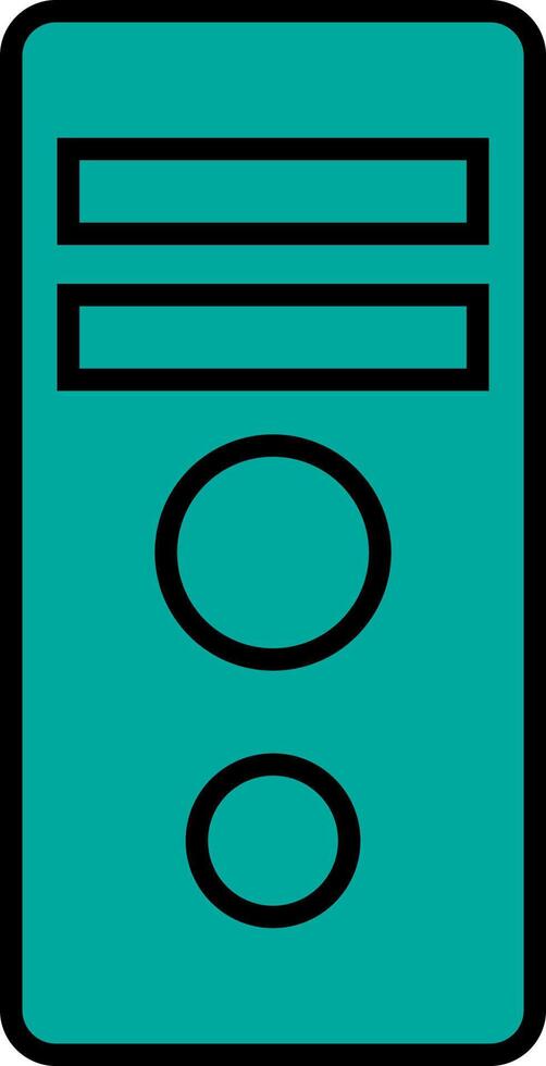 Technology device computer, illustration, vector on a white background.