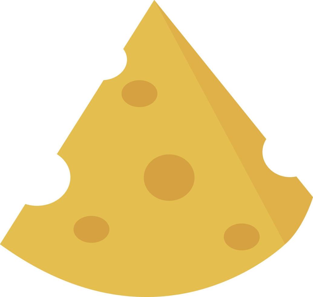 Cheese, illustration, vector on white background.