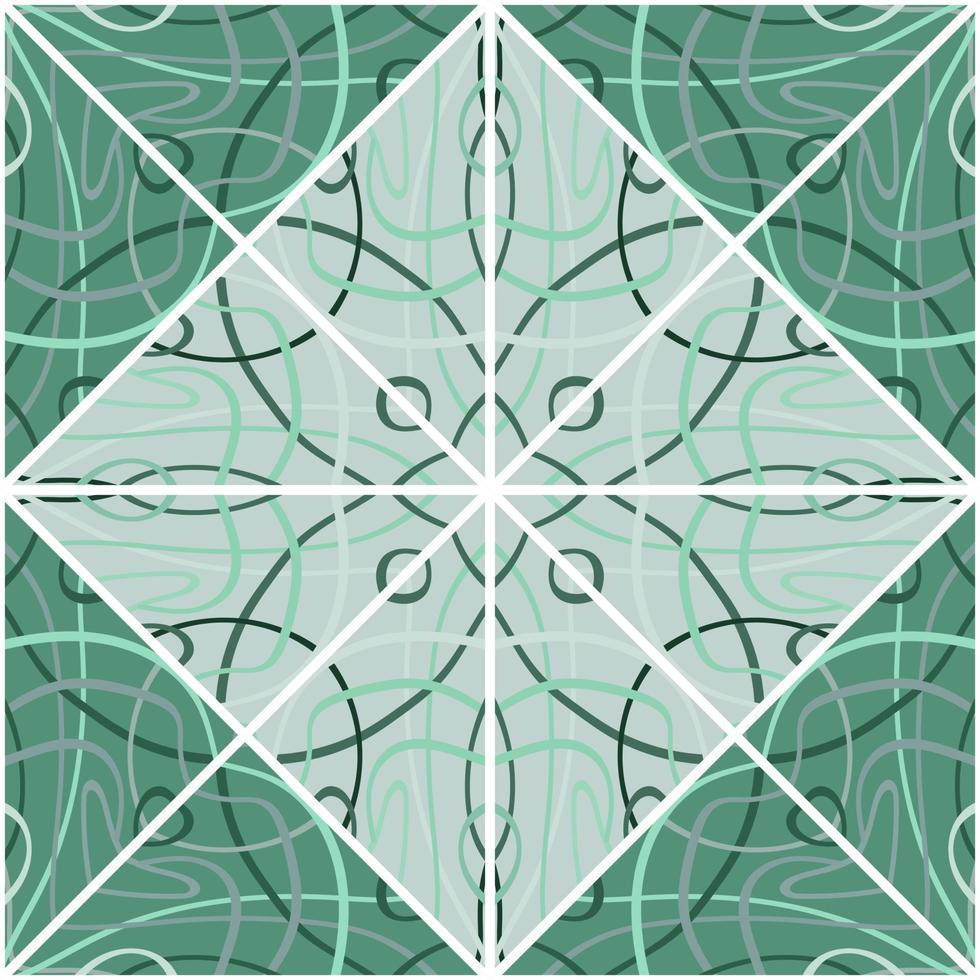 patrón sin costuras de mosaico de estilo árabe. ornamento decorativo de líneas abstractas. vector