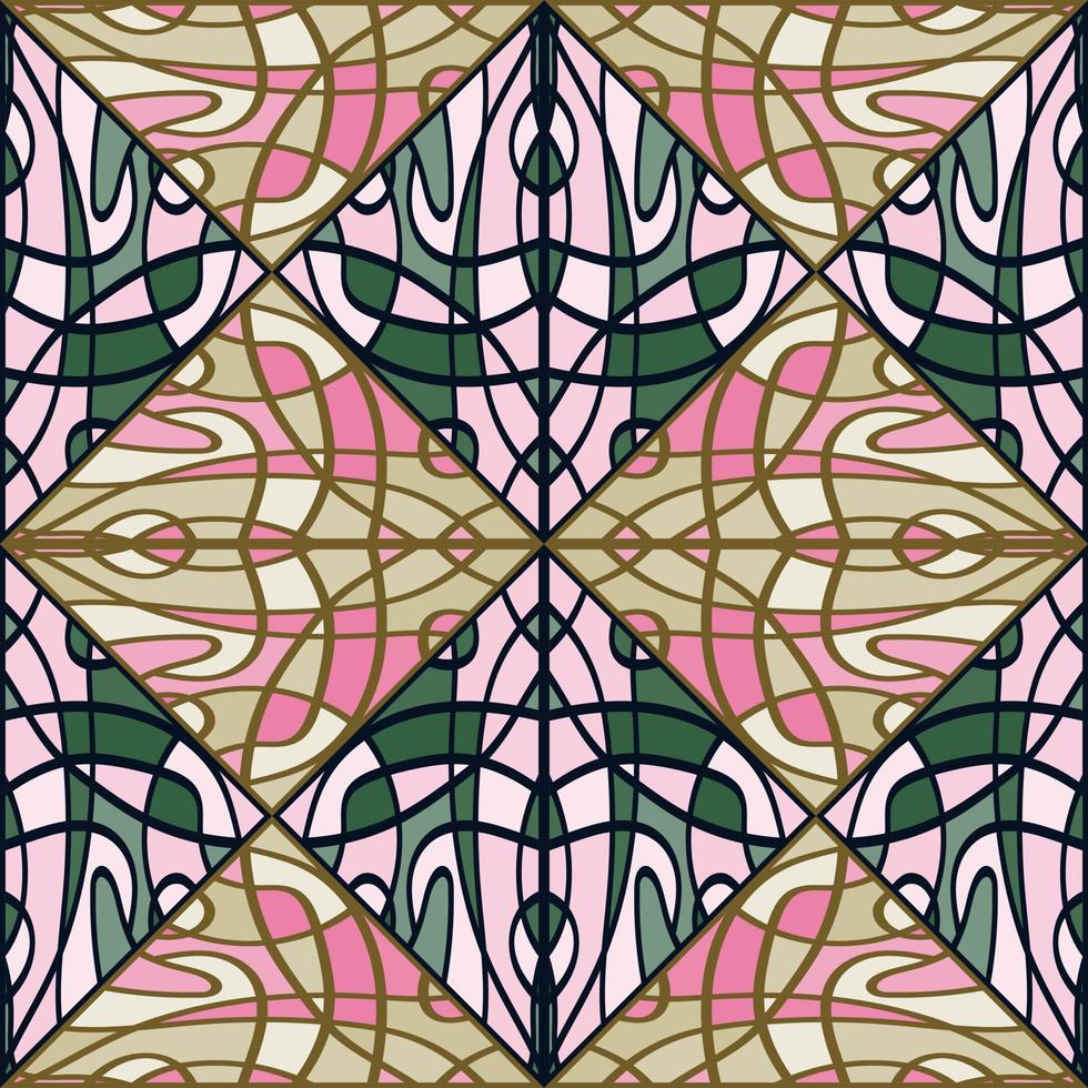 elegante mosaico de líneas de patrones sin fisuras. ornamento vintage abstracto decorativo. vector