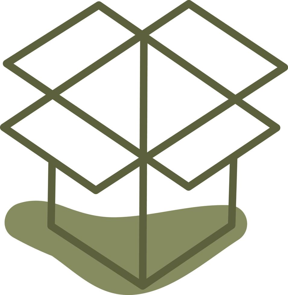 Garbage box, illustration, vector on a white background.