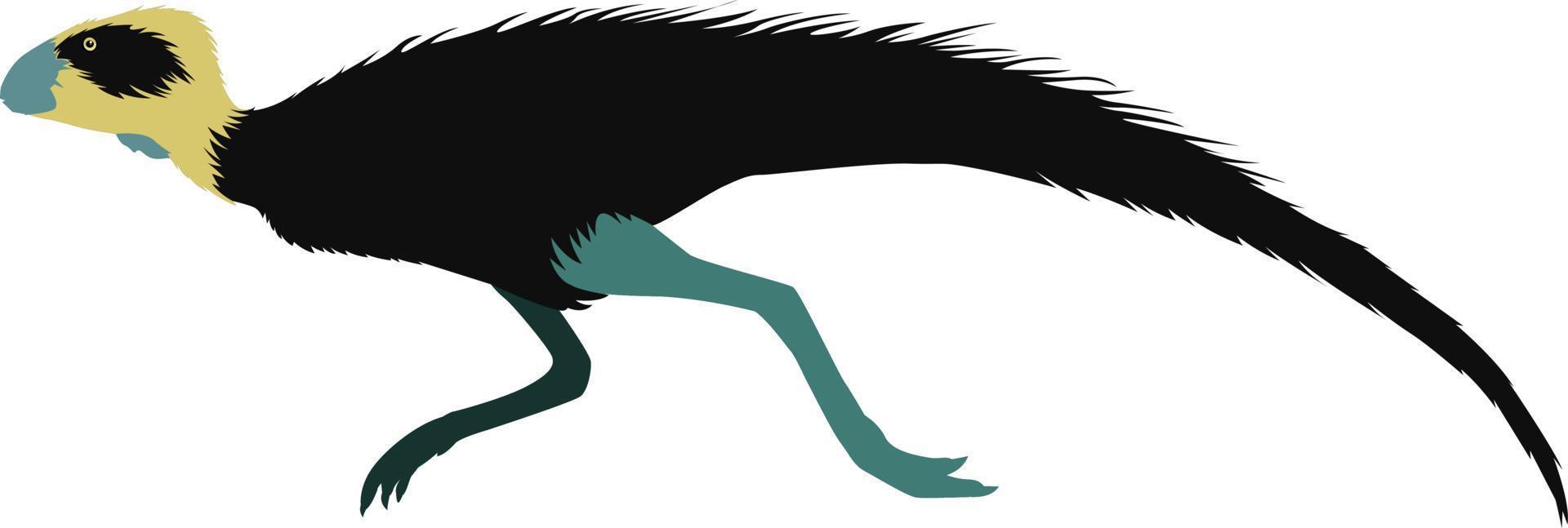Pisanosaurus, illustration, vector on white background.