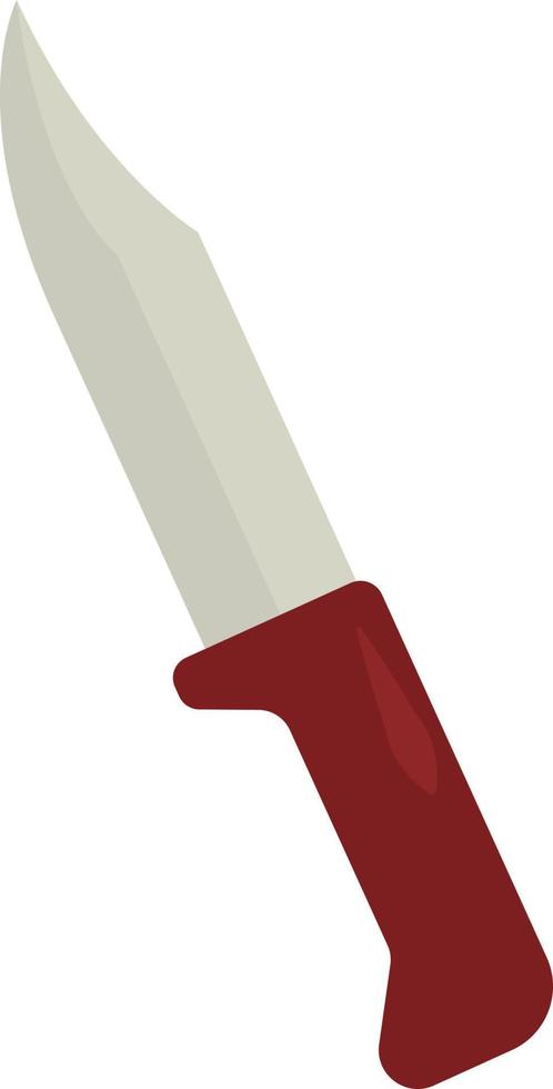 cuchillo pequeño, ilustración, vector sobre fondo blanco.