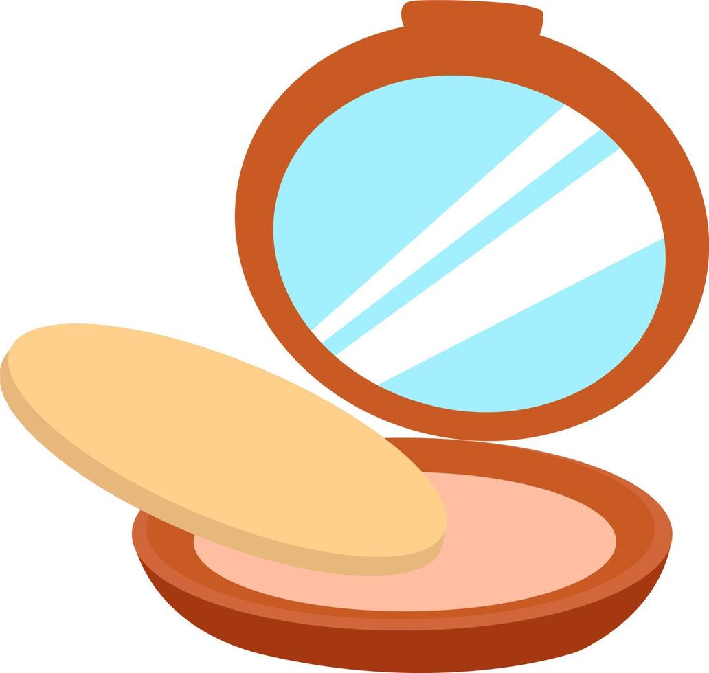 Powder box, illustration, vector on white background. 13590058 Vector