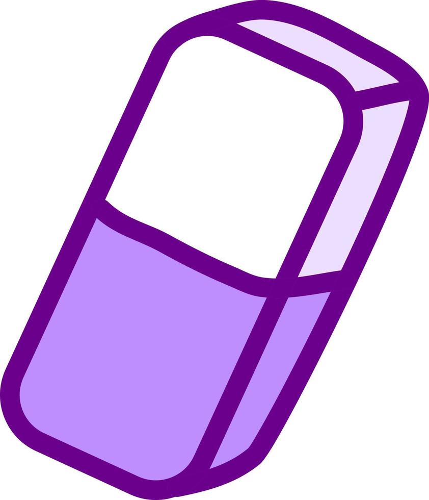 Eraser tool, illustration, vector on a white background.