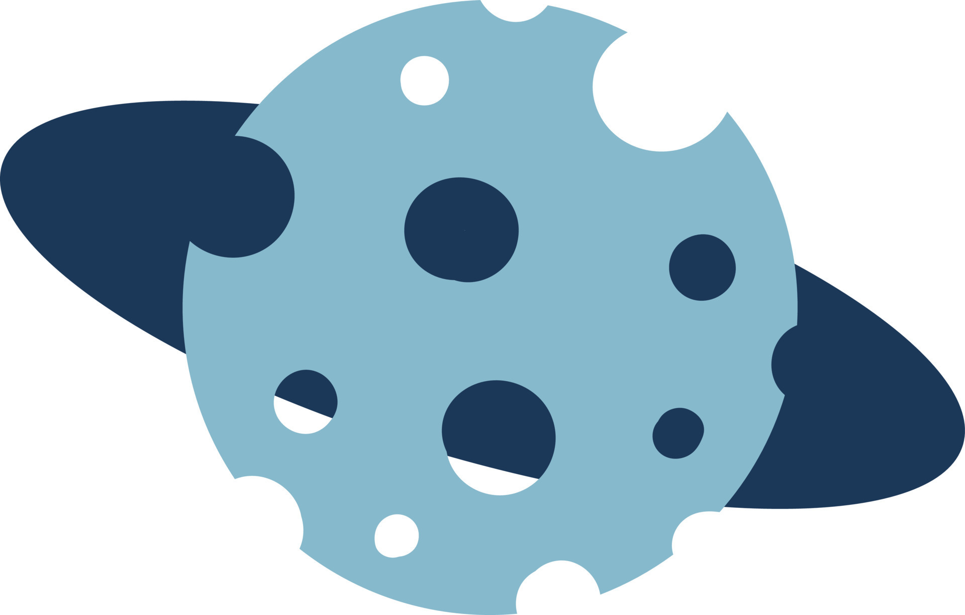 Blue Moon, icon illustration, vector on white background 13590089