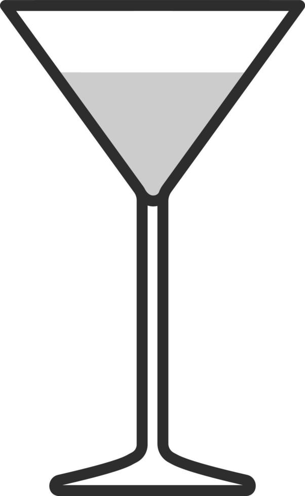 Cosmopolitan coctail glass, illustration, on a white background. vector