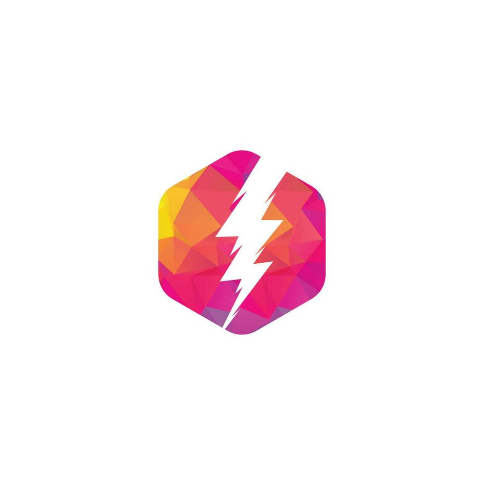 Creative Thunder bold Concept power Logo Design Template. Thunder logo vector icon illustration design. Electric thunder bold logo