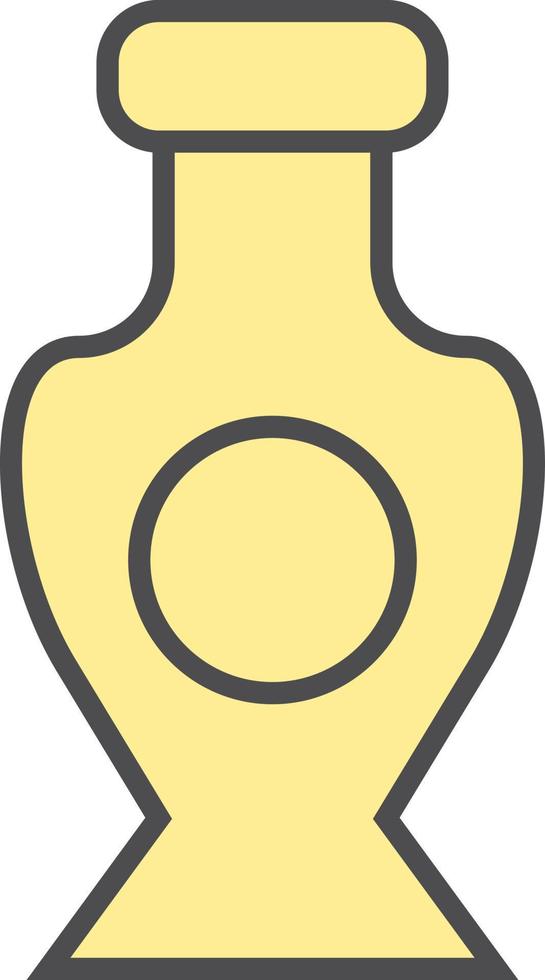 Parfume bottle, illustration, vector on a white background.