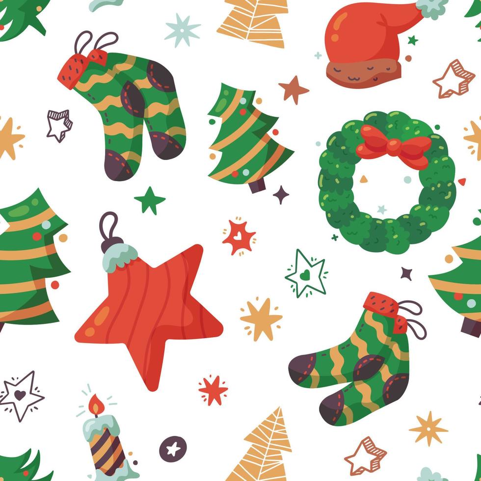 Christmas Seamless Pattern vector