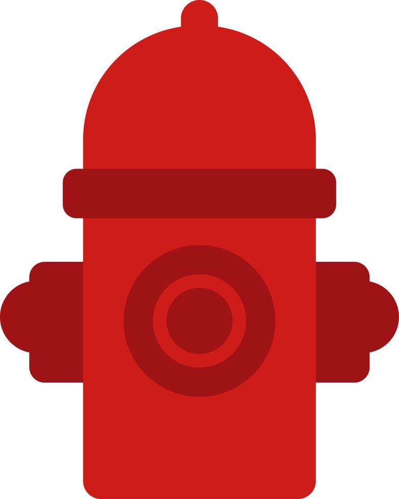 Firefighting firehydrant , illustration, vector on white background.