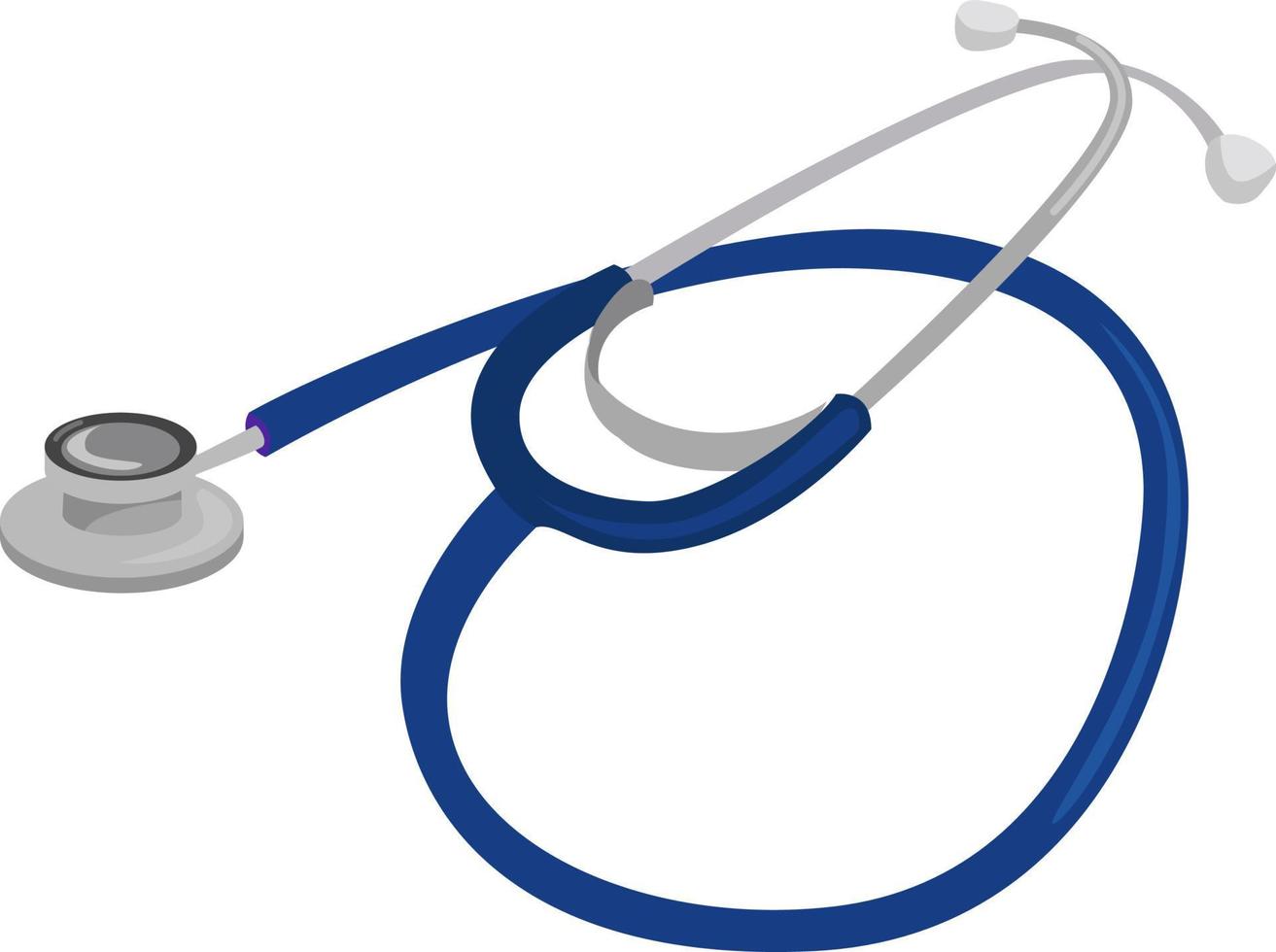 Doctors stethoscope, illustration, vector on white background