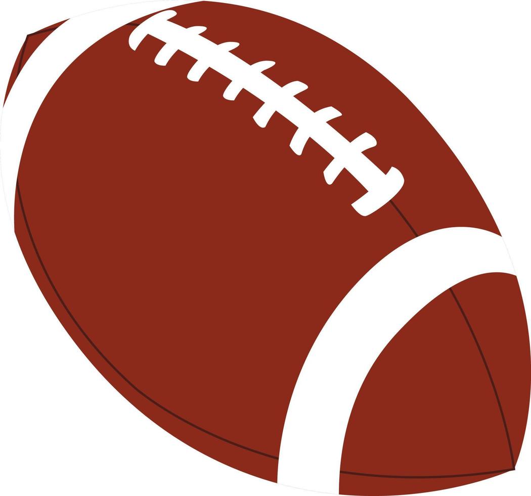 Football ball, illustration, vector on white background.