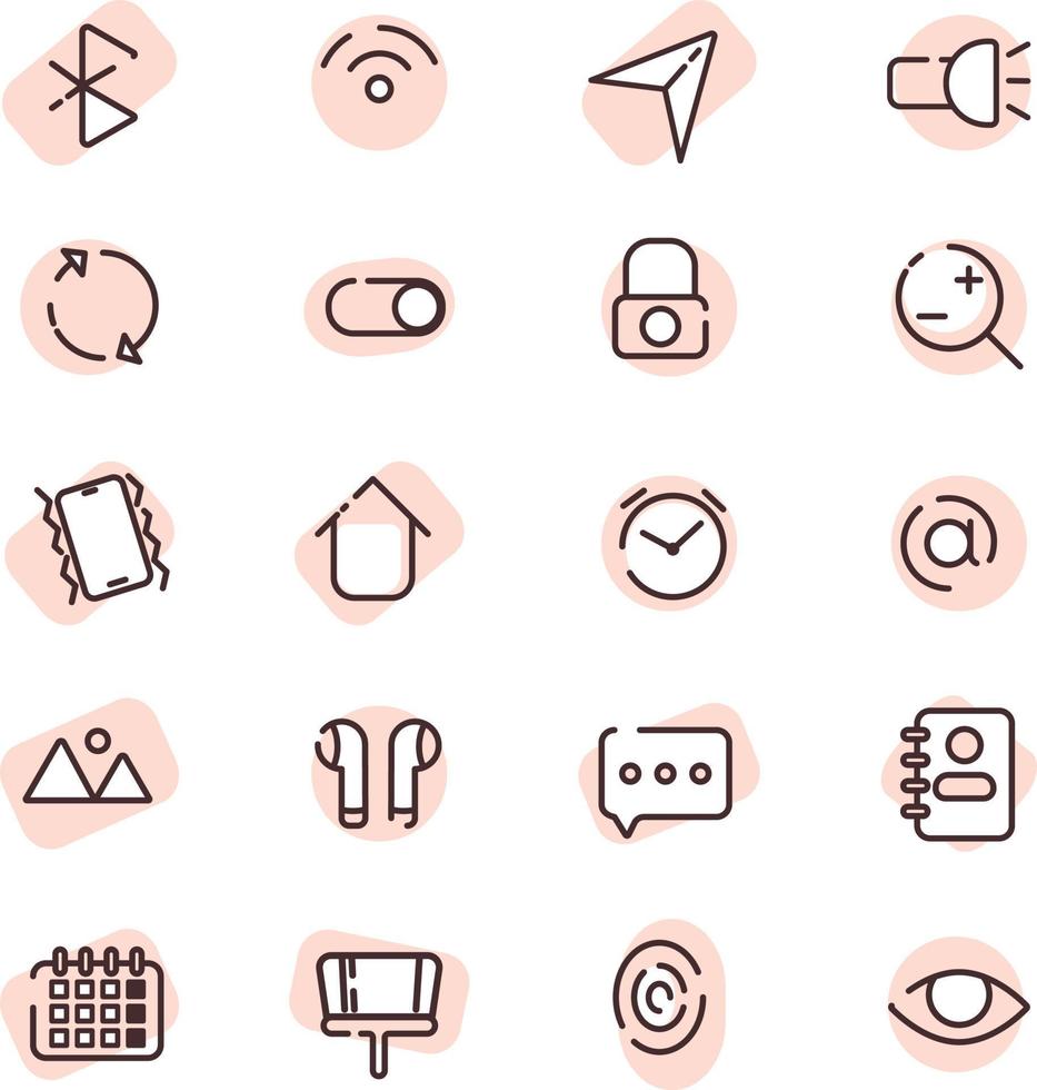 Phone media, illustration, vector, on a white background. vector