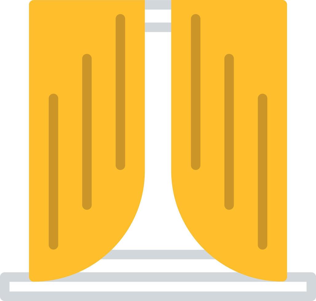 Elegant curtains, illustration, vector, on a white background. vector